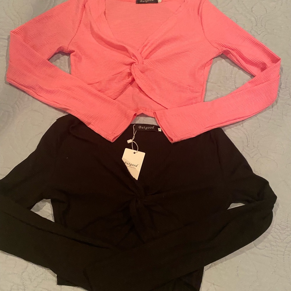 Two for $25 crop twist tie top